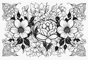 Floral Motif tattoo idea