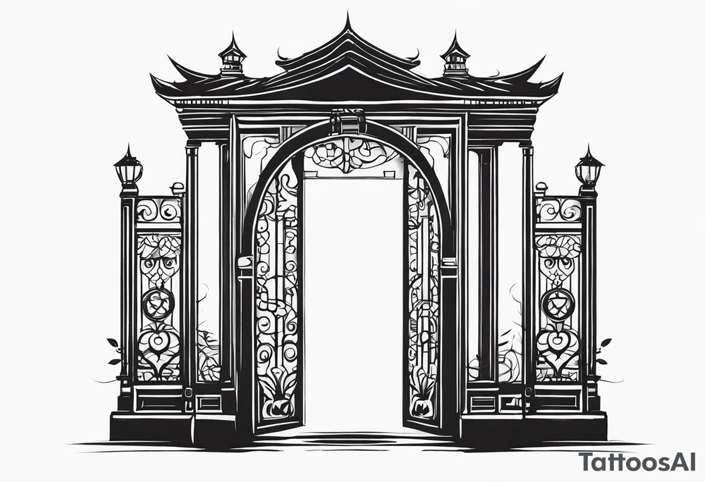 gate vector tattoo idea