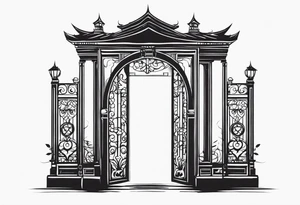 gate vector tattoo idea