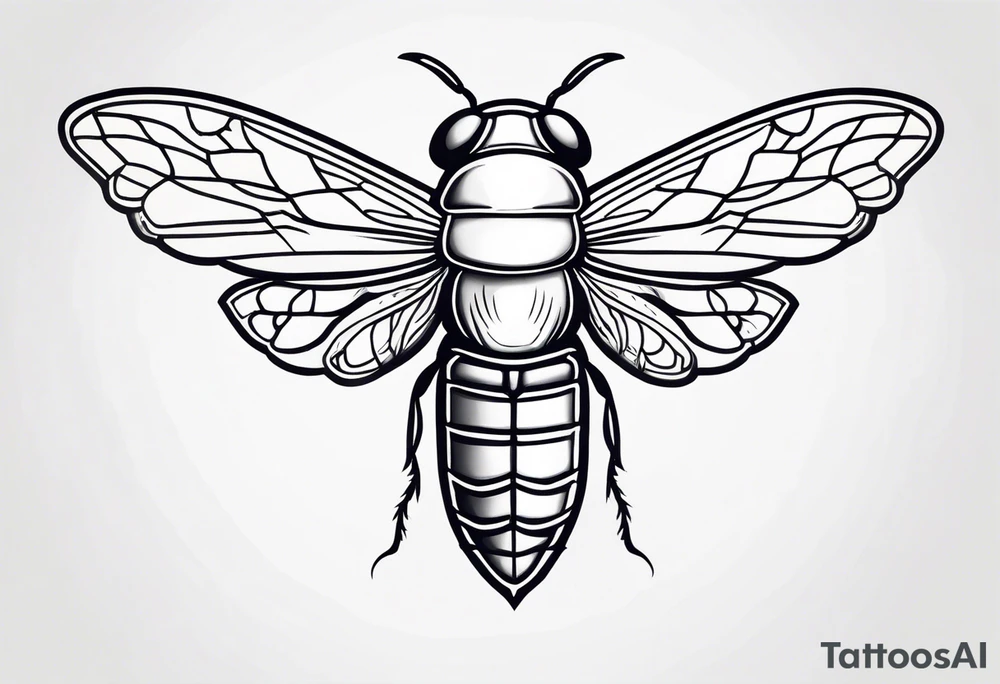 Full sleeve cicada tattoo idea