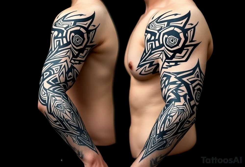geometric tattoo idea