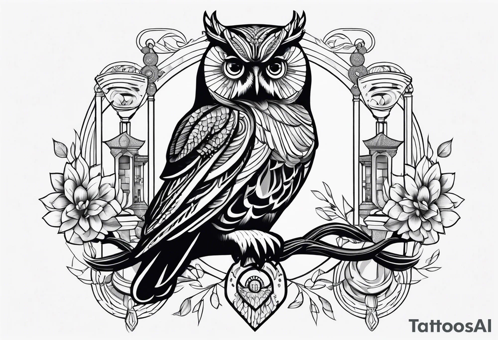 Libra, 1995, owls, growth tattoo idea