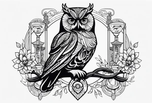 Libra, 1995, owls, growth tattoo idea