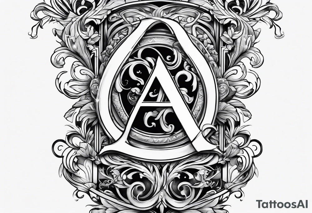 five letter a's tattoo idea