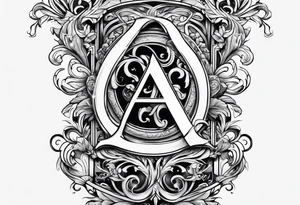 five letter a's tattoo idea