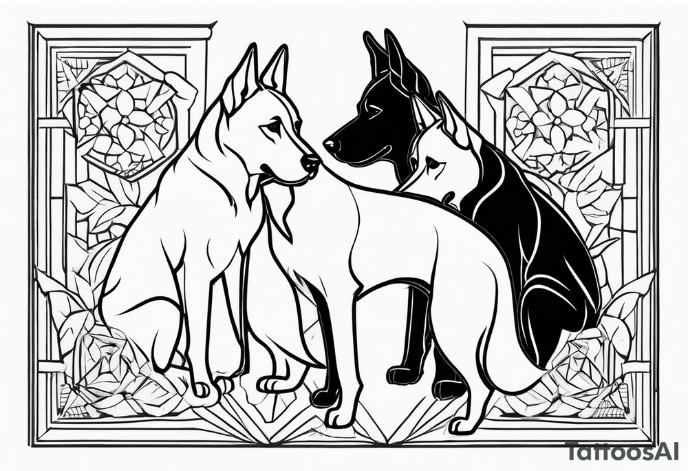 Belgian malinois, Scottish terrier, border collie, papillon tattoo idea
