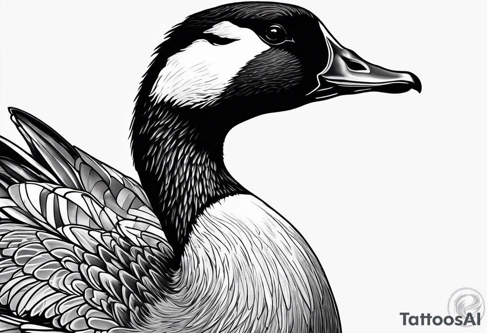 furious 
canadian goose tattoo idea