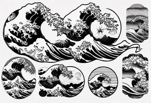 The greal wave off kanagawa tattoo idea