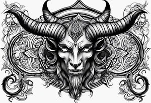 Anonymous with horns tattoo idea