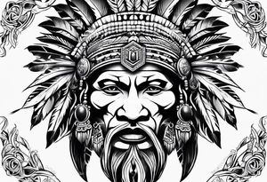 tribal chief tattoo idea