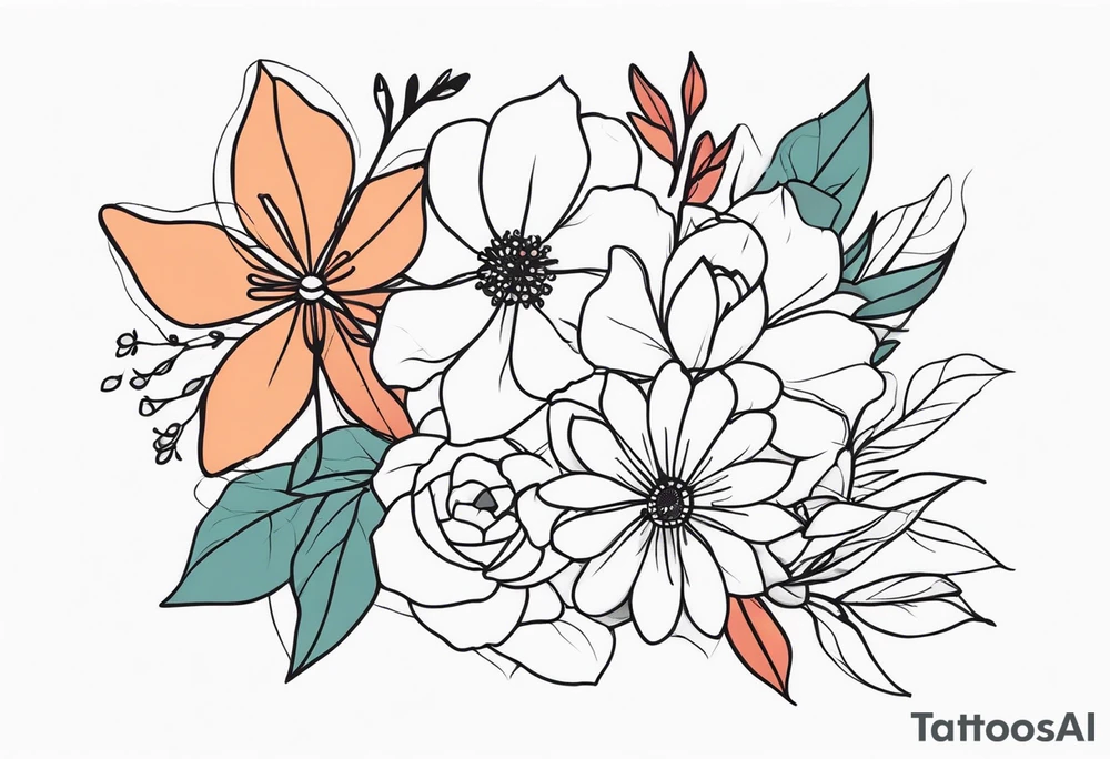 Flowers tattoo idea