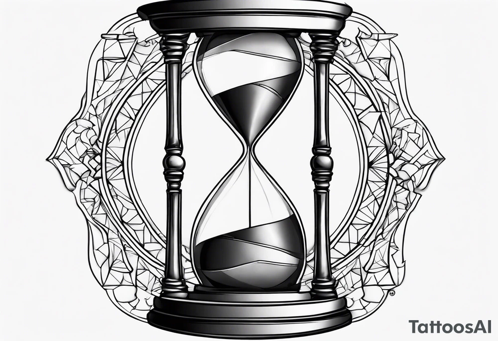 Broken hourglass tattoo idea