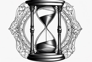 Broken hourglass tattoo idea