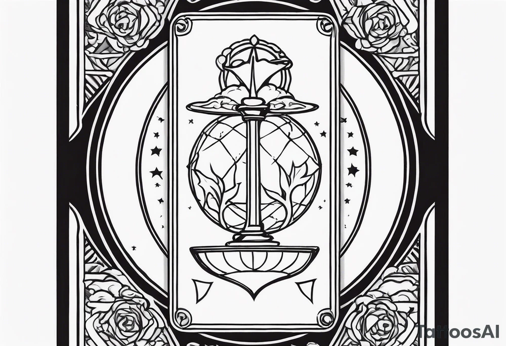 Greed tarot card tattoo idea