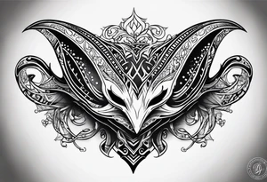 Manta ray band tattoo tattoo idea