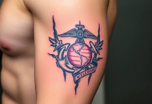Marine corps
Operation Iraqi freedom tattoo idea