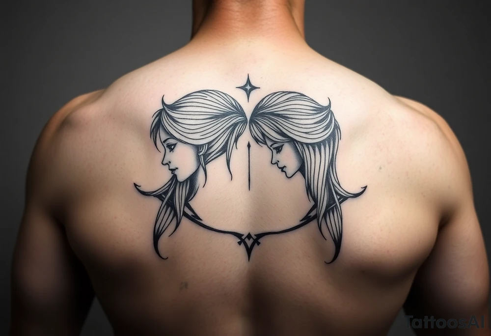 Tattoo for twin sisters tattoo idea