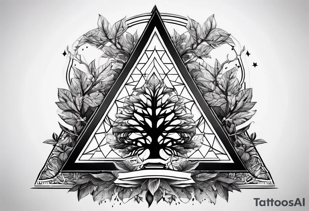 yggdrasil
3 line triangles behind tattoo idea