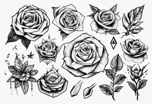 rosa con espina tattoo idea