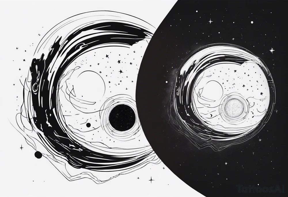 Black hole event horizon tattoo idea