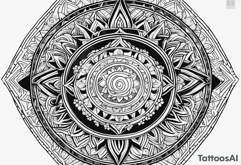 Filipino Sun tattoo idea
