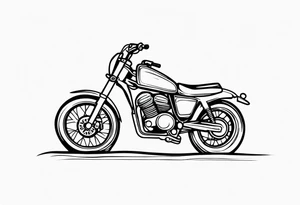 Sister and brother both love dirt bikes tattoo idea