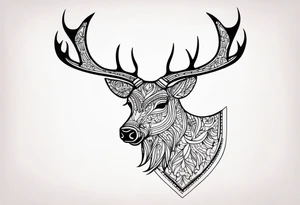 reindeer tattoo idea