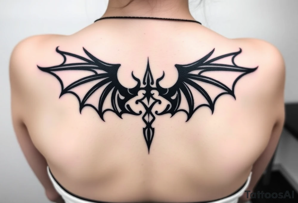 Dragon wings tattoo idea