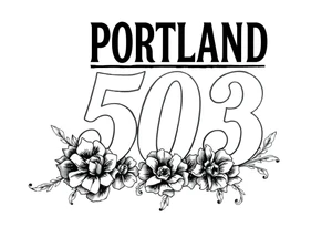 Portland oregon 503 tattoo idea
