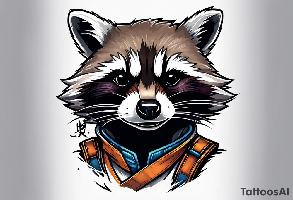 Rocket raccoon tattoo idea