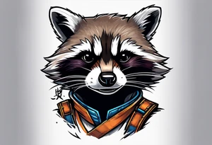 Rocket raccoon tattoo idea