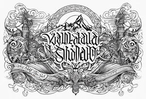 Valhalla death 
prayer poem tattoo idea