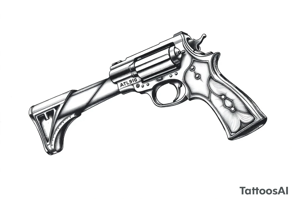 gun tattoo idea