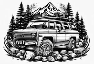 christian 
cross, campfire, golf , whiskey glass, cabin tattoo idea