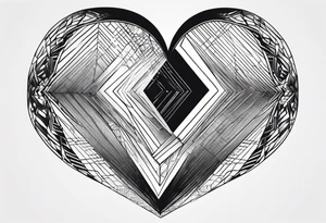 in the shadow of your heart tattoo idea
