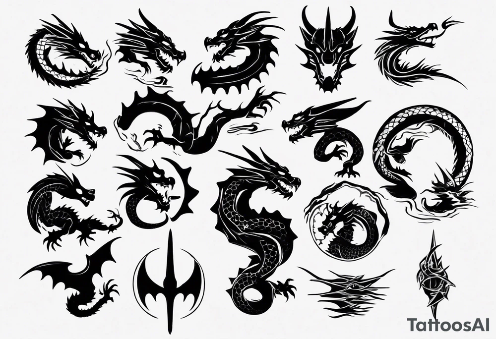 dragon tattoo idea
