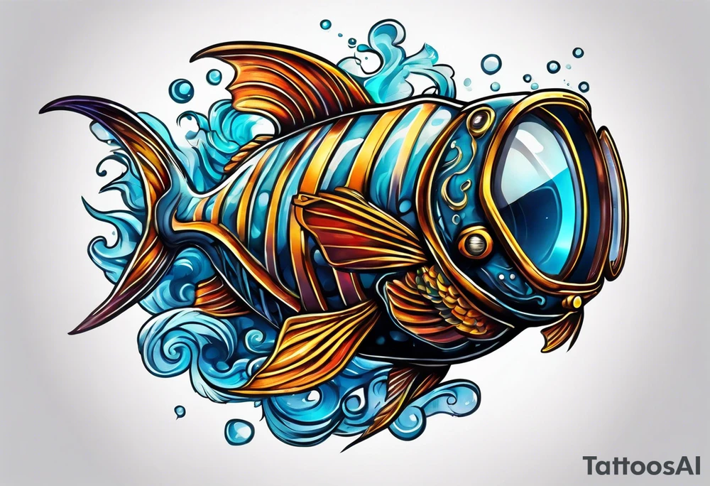 Scuba dive tattoo idea
