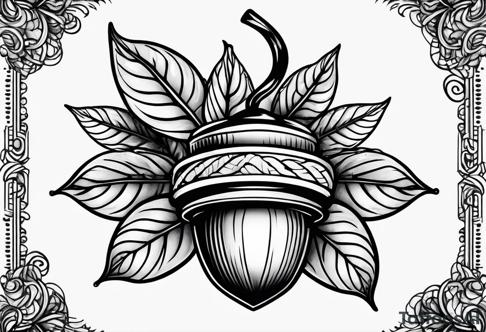 Acorn tattoo idea