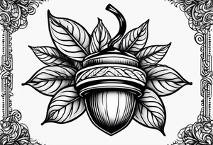 Acorn tattoo idea