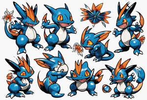 Swampert pokemon tattoo idea