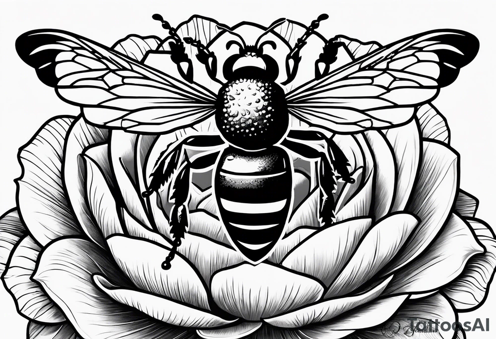 bee in the center, alligator on the side, magnolias incorporated around with a pelican on top tattoo idea