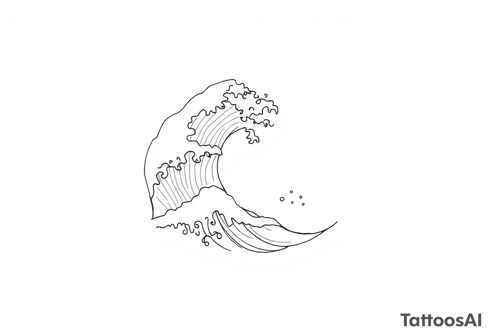 waves tattoo idea