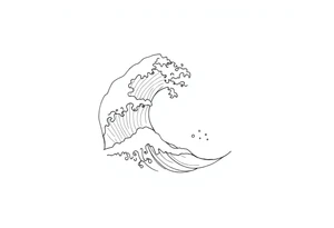 waves tattoo idea