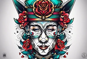Knee tattoo tattoo idea