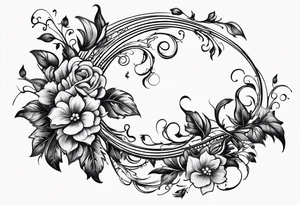 long winding vines tattoo idea