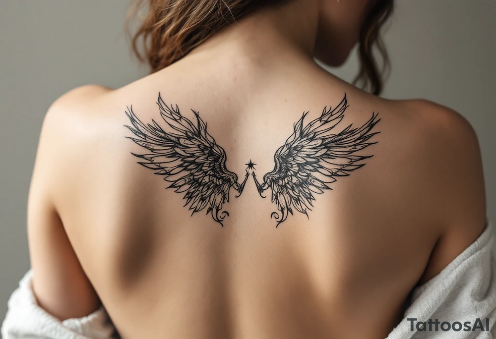 Angel tattoo tattoo idea