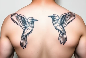 birds tattoo idea