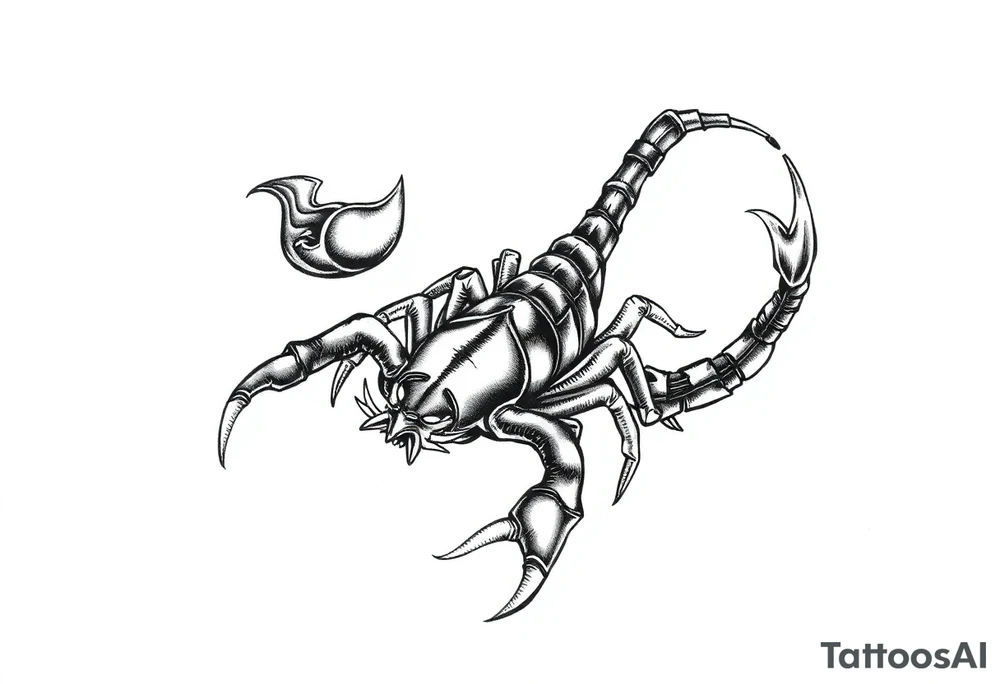 Scorpion Japanese style tattoo idea