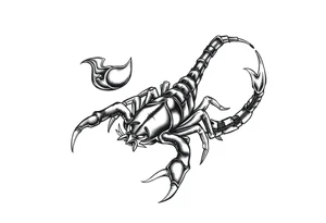 Scorpion Japanese style tattoo idea