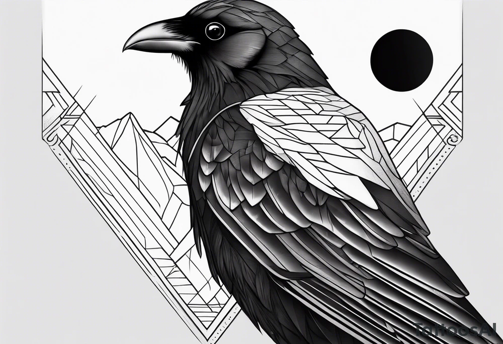 alpine chough tattoo idea